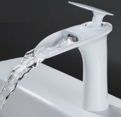 Single Handle Deck Basin Faucet Brass Ceramic Hot Cold Water Laundry Tap with Single Hole Mount Metered