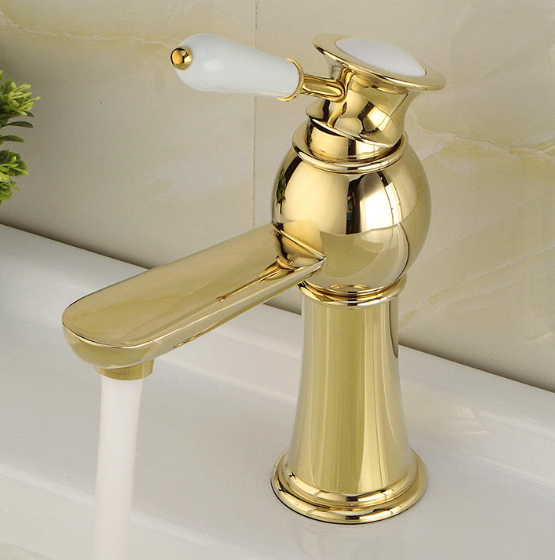 Pearl Black Plumbing Fixture Bathroom Face Wash Basin Faucet Mixer Tap