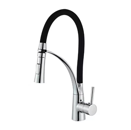 Black Kitchen Sink Faucet Swivel Pull Down Kitchen Faucet Sink Tap Mounted Deck Bathroom Mounted Hot and Cold Water Mixer