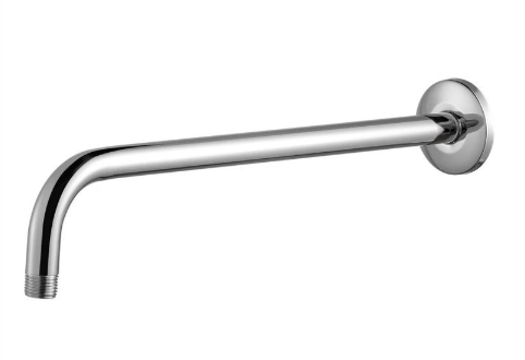 Stainless steel concealed wall pipe shower head arm top spray bracket small seven-shaped extended elbow pipe