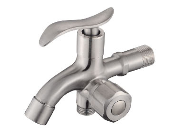 304 stainless steel one-inlet two-outlet faucet, washing machine faucet2.