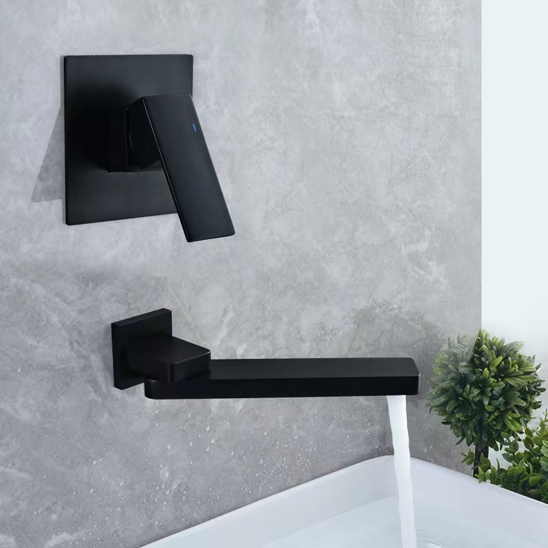 Wall-mounted Antique Brass Basin Faucet, Foldable Swing Cold and Hot Water Tap for Washbasin