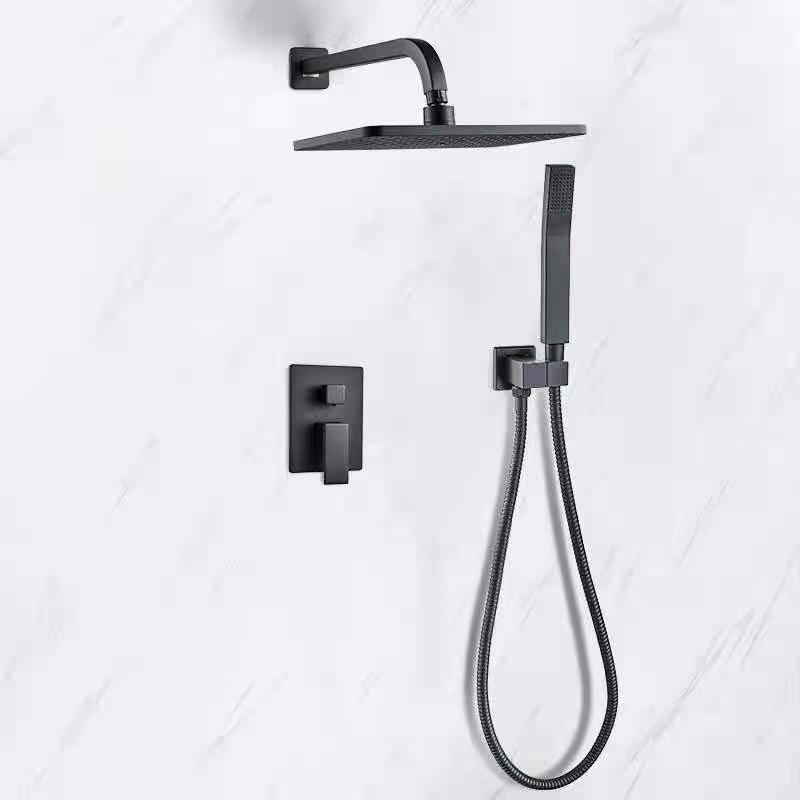 Brass Shower Faucet Set with Rain Spray 8