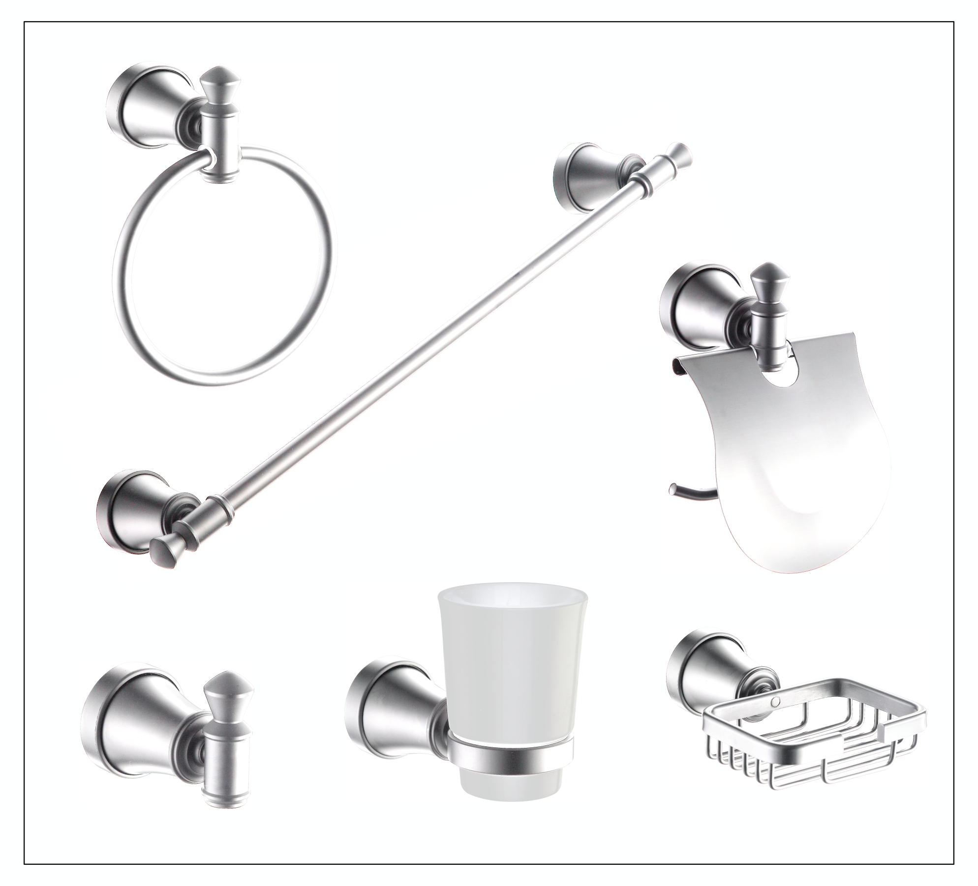 Bathroom Fittings Sanitary Ware Bathroom Accessories Bath Set Towel Holder Luxury Bathroom Corner Accessories Set 024