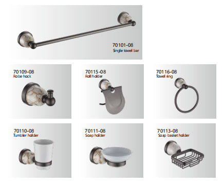 Bathroom Fittings Sanitary Ware Bathroom Accessories Bath Set Towel Holder Luxury Bathroom Corner Accessories Set 035