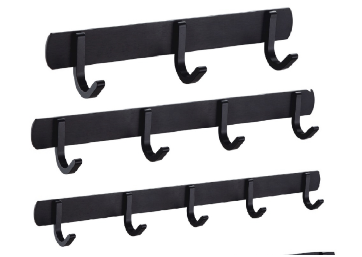 Wall Mount Hook Rail Bathroom Kitchen Room Hat Clothes Robe Coat Hanger Hook Rack Robe Hooks