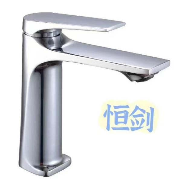 Gun Gray New Arrival Design Single-handle Zinc Alloy Electroplating Hot Cold Basin Faucets for Bathroom Sink