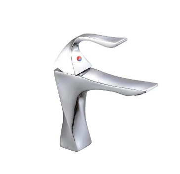 Modern Single Handle Deck Mounted Basin Faucet Ceramic Valve Core Single Hole Washbasin Mixer Tap for Projects