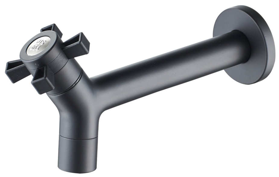 Modern Stainless Steel Lengthen Outdoor Garden Faucet Wall Fountain Bathroom Corner Washing Machine Water Tap 03