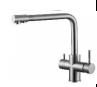 Two Handle 4-in-1 Stainless Steel Kitchen Taps Instant Boiling Water & Hot Cold Mixer Faucet Ceramic Valve Core 05