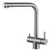 Two Handle 4-in-1 Stainless Steel Kitchen Taps Instant Boiling Water & Hot Cold Mixer Faucet Ceramic Valve Core 008