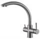 Two Handle 4-in-1 Stainless Steel Kitchen Taps Instant Boiling Water & Hot Cold Mixer Faucet Ceramic Valve Core 10