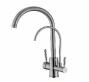 Two Handle 4-in-1 Stainless Steel Kitchen Taps Instant Boiling Water & Hot Cold Mixer Faucet Ceramic Valve Core 17