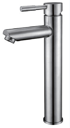 Stainless Steel 304 Single Hole Hot Cold Ceramic Cartridge Bathroom Basin Water Faucets Long