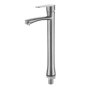 Copper Single Cold Basin Faucet for Home Bathroom Wash Basin 18