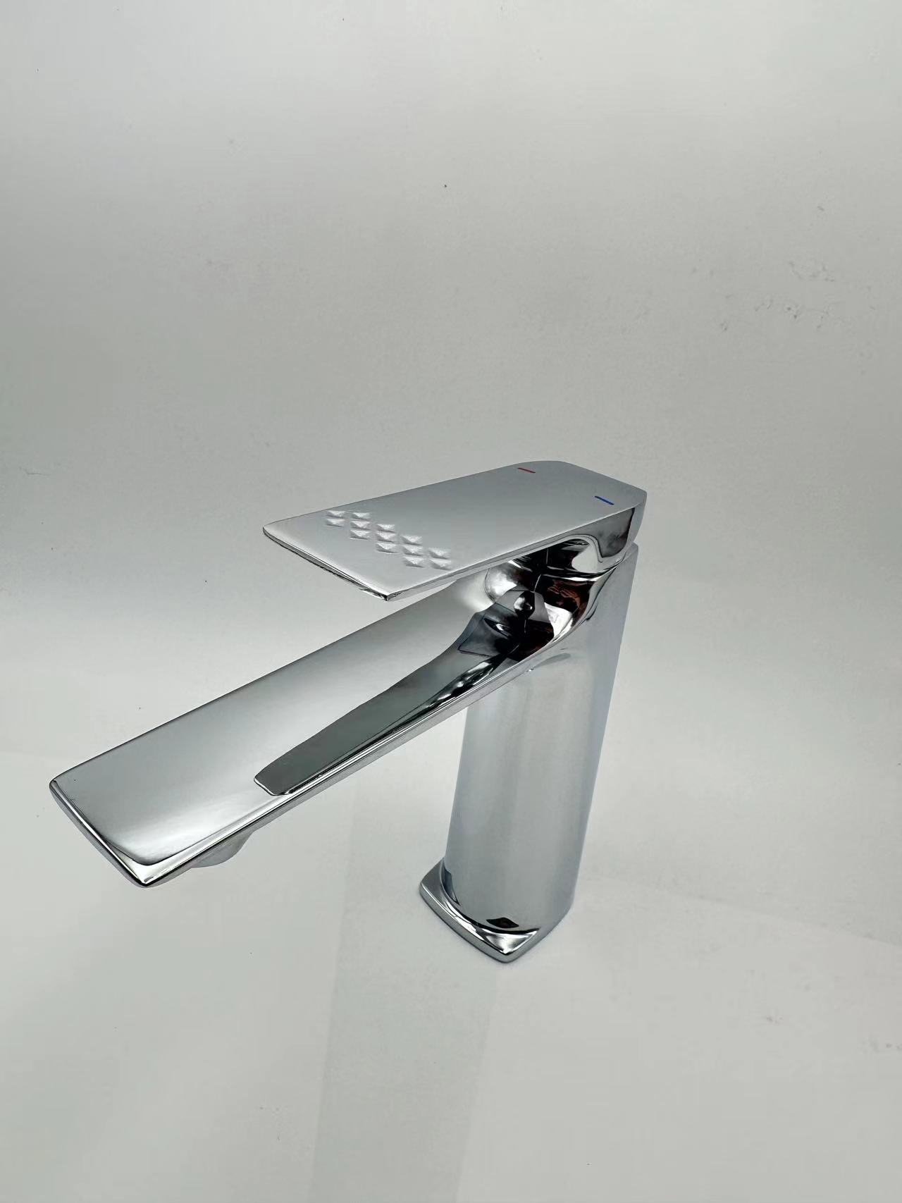 High Quality Low Price Brushed Stainless Steel Bathroom Faucet Matt Black Waterfall Bathroom Sink Faucet 01