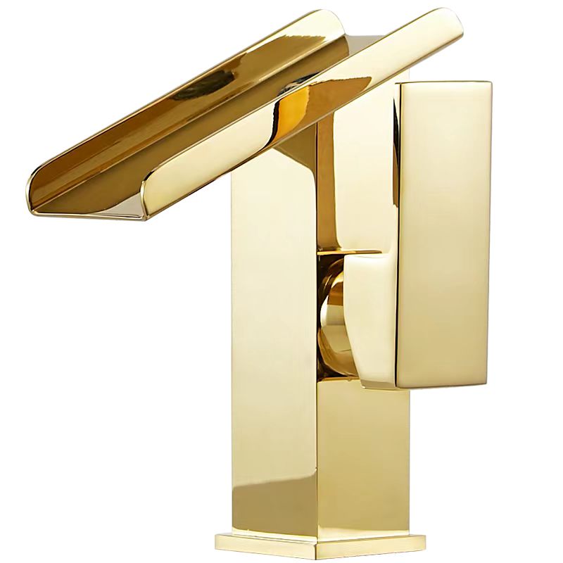 Single Handle Brass Basin Mixer Tap Hot and Cold Waterfall Sink Faucet for Bathroom High Quality Faucet Design