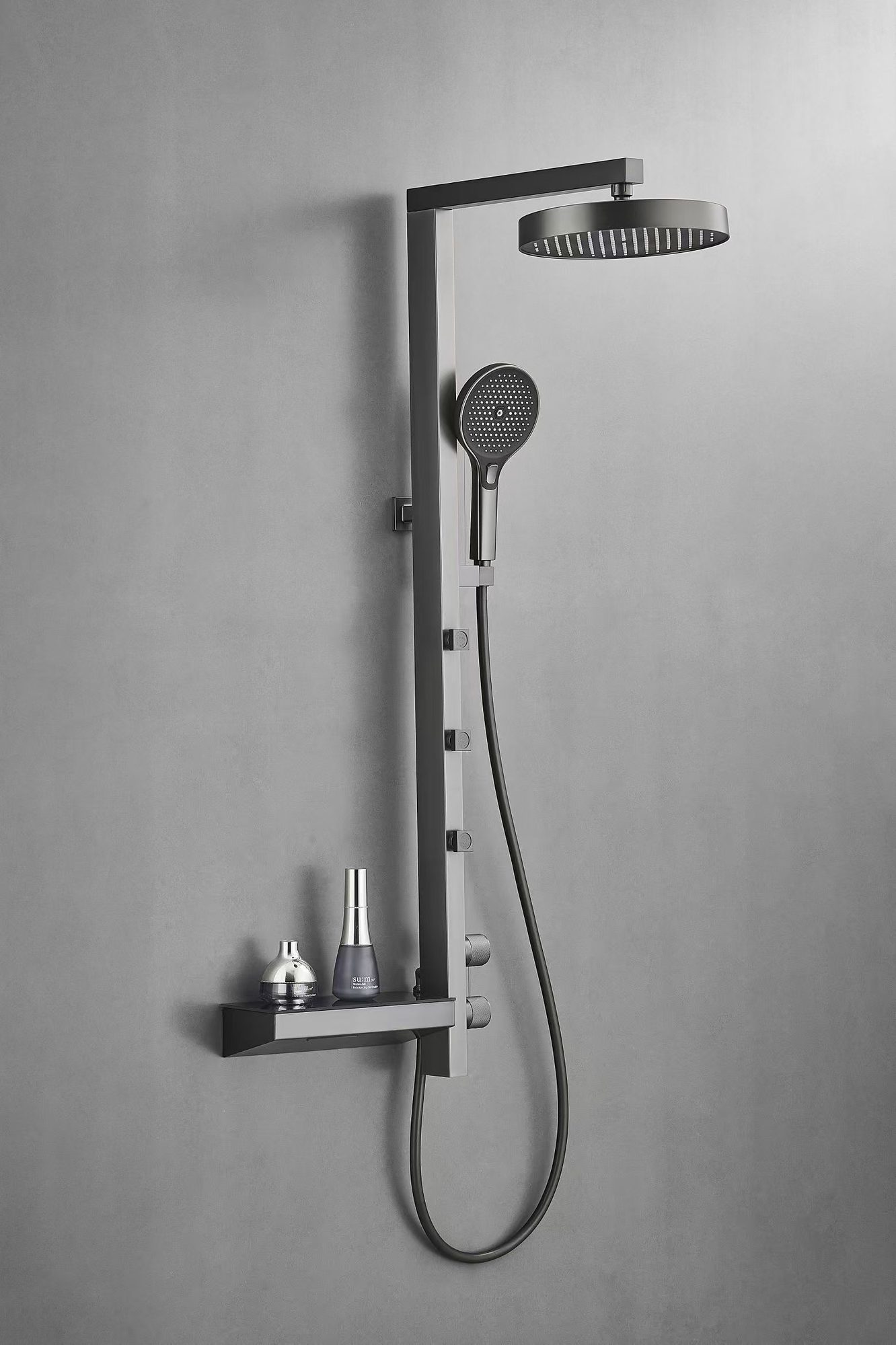 PVD Gun Constant Temperature Shower Pressurized Back Spray Booster Shower and ABS Handheld Sprayer