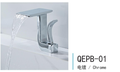 Wholesale Modern Single-Handle Brass Tap Ceramic Personalized Design Hot Cold Bathroom Waterfall Basin Faucet Hotel Home Use
