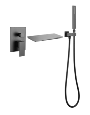 Handle Concealed Shower Mixer System Shower Head Rain Mixer Wall-Mounted Golden Shower Faucet Set